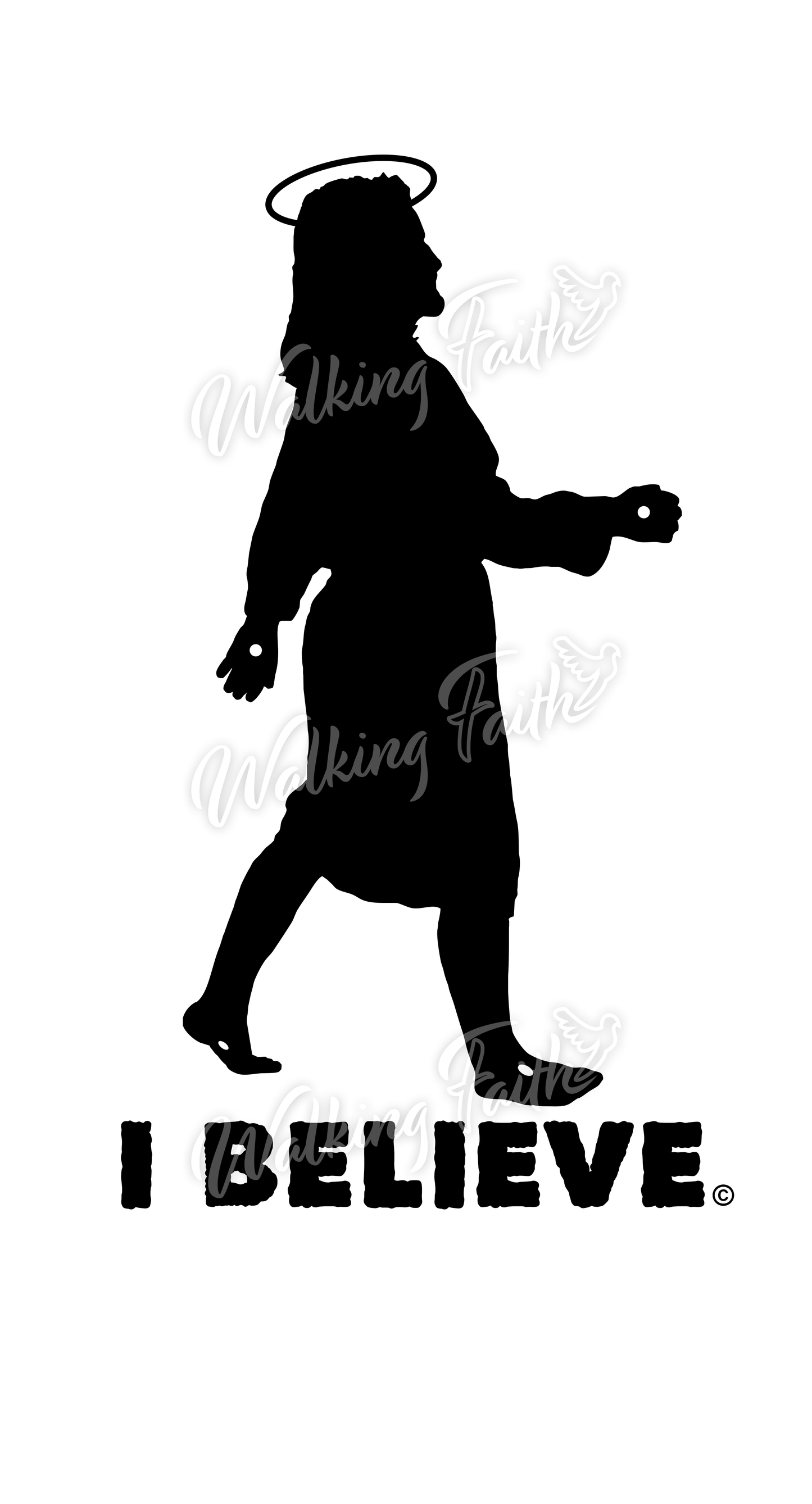 Jesus ‘I BELIEVE’ die-cut sticker